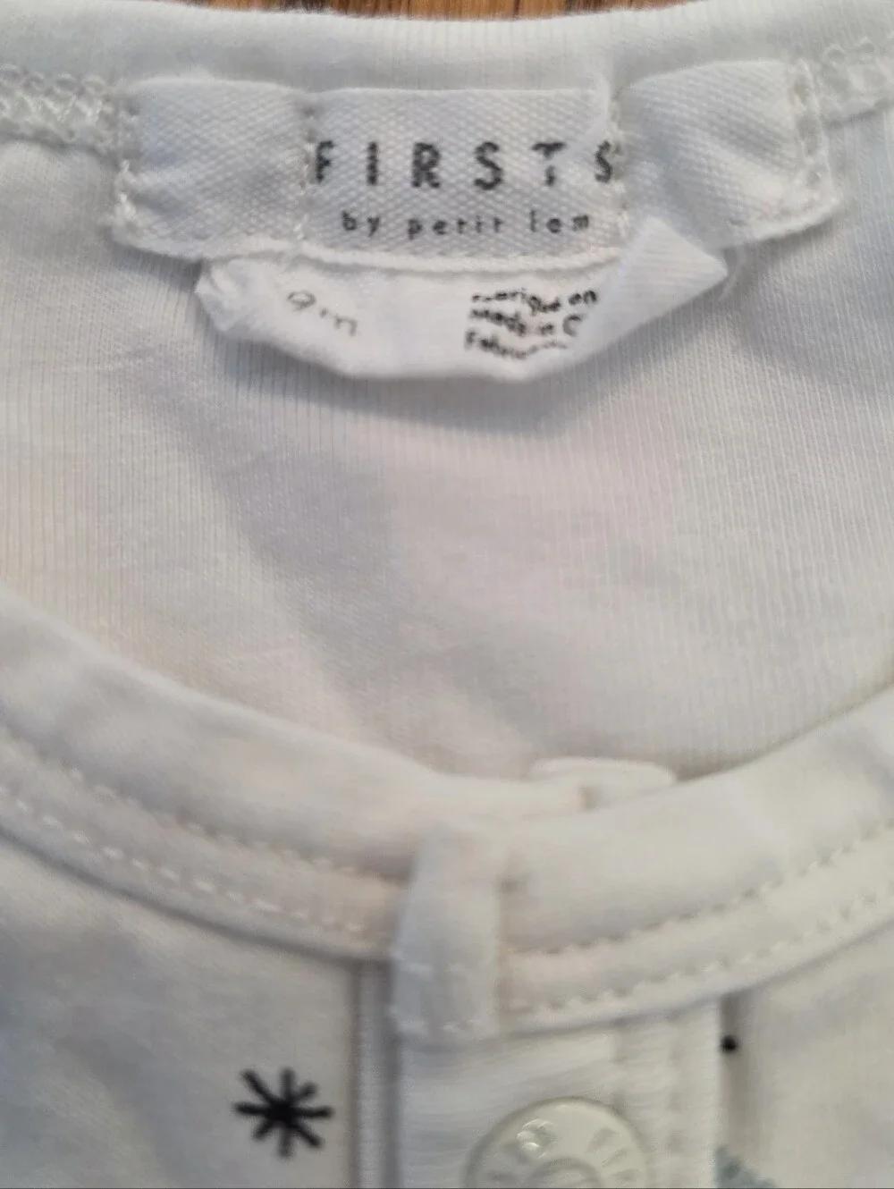 Light Blue Ice Skate Print Footed One-Piece for Babies